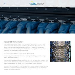 Voice and Data Installation - AMSolution
