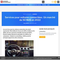 Services pour voitures connectées : Un marché de 50 Md$ en 2022