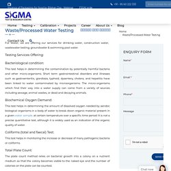 WasteWater Testing Laboratory