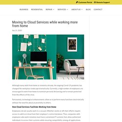 Moving to Cloud Services while working more from home