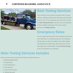 Best Towing ServicesBest Towing Services - Certified Roadside Assistance