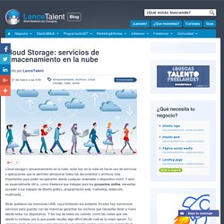 Cloud Storage: servicios de almacenamiento en la nube