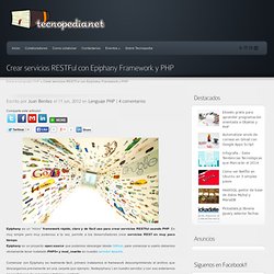 Crear servicios RESTFul con Epiphany Framework y PHP