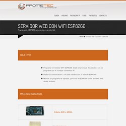 Servidor Web con WIFI ESP8266