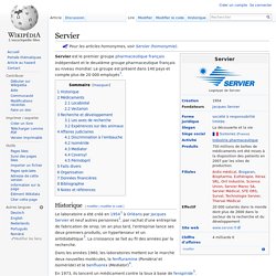 Servier Wikipedia
