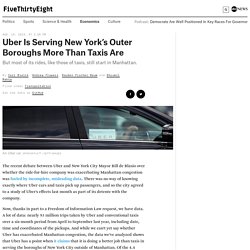 Uber Is Serving New York’s Outer Boroughs More Than Taxis Are