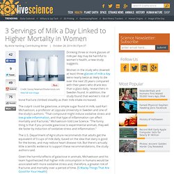 3 Servings of Milk a Day Linked to Higher Mortality in Women