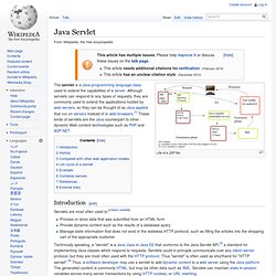 Java Servlet: Wiki