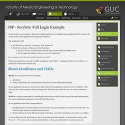 JSP - Servlets: Full Login Example