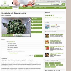 Spinatsalat mit Sesamdressing (Rezept mit Bild) von coffeeaddict