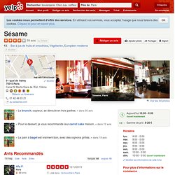 Sesame - Canal Saint Martin, Paris - Restaurant