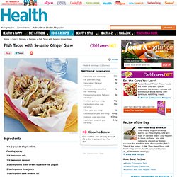 Fish Tacos with Sesame Ginger Slaw Recipe