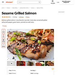 Sesame Grilled Salmon Recipe