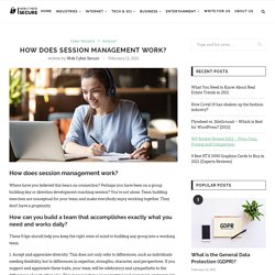 How does session management work? - Web Cyber Secure