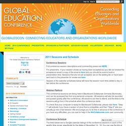 2011 Sessions and Schedule - The Global Education Collaborative