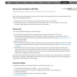 Mac OS X: Using and troubleshooting Back to My Mac with your iCloud account on OS X Lion