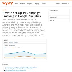 How-To Guide: Setting up TV Campaign Tracking
