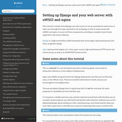 Setting up Django and your web server with uWSGI and nginx — uWSGI 2.0 documentation