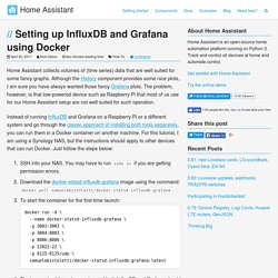 Setting up InfluxDB and Grafana using Docker - Home Assistant