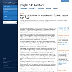 Setting capital free: An interview with Tom McCabe of DBS Bank