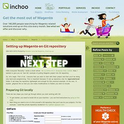 Setting up Magento on Git repository
