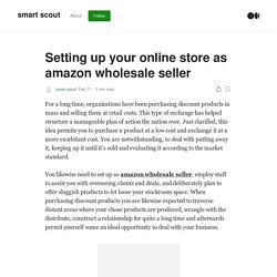 Setting up your online store as amazon wholesale seller