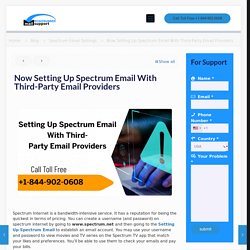 Setting Up Spectrum Email With Third-Party