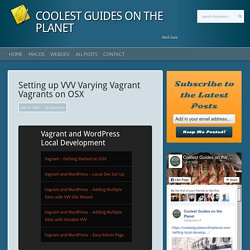 Setting up VVV Varying Vagrant Vagrants on OSX