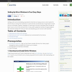 Setting Up Git on Windows in Four Easy Steps