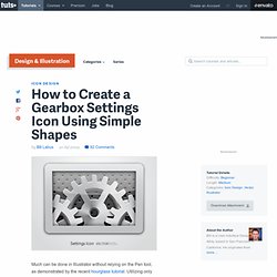 How to Create a Gearbox Settings Icon Using Simple Shapes