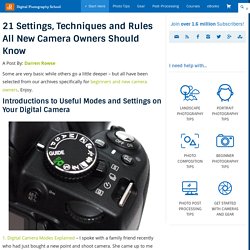 21 Settings, Techniques and Rules All New Camera Owners Should Know