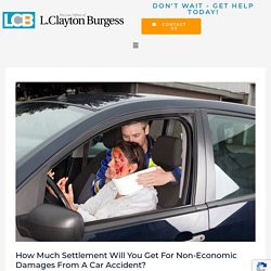 How Much Compensation Will You Receive For Non-Economic Damages From a Car Accident?