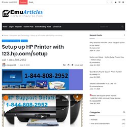 123.hp.com/setup - 1-844-808-2952 Call Now for HP Printer Support
