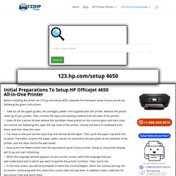 123.hp.com/setup 4650 : HP Officejet 4650 Wireless Setup