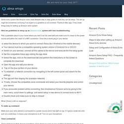 How to Install Alexa Echo Setup
