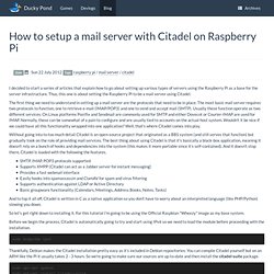 How to setup a mail server with Citadel on Raspberry Pi
