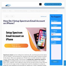 Setup Spectrum Email Account on iPhone