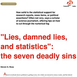 The seven deadly statistical sins