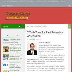 Seven Tech Tools for Fast Formative Assessment