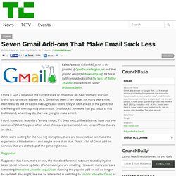 Seven Gmail Add-ons That Make Email Suck Less
