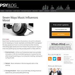 Seven Ways Music Influences Mood