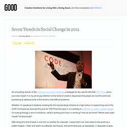 Seven Trends in Social Change in 2012