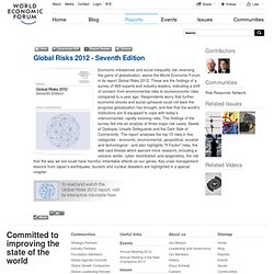 World Economic Forum - Global Risks 2012 - Seventh Edition