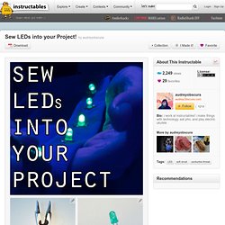 Sew LEDs into your Project!