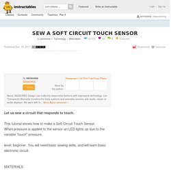 Sew a Soft Circuit Touch Sensor