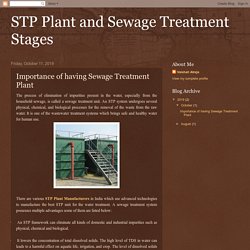 STP Plant and Sewage Treatment Stages: Importance of having Sewage Treatment Plant