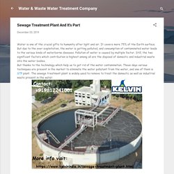 Sewage Treatment Plant And It's Part