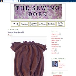 Shirred Shirt Tutorial