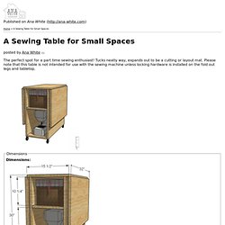A Sewing Table for Small Spaces