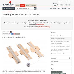 Sewing with Conductive Thread